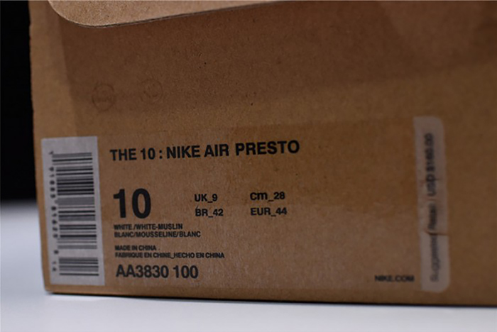Off-White X Air Presto 2.0 AA3830-100